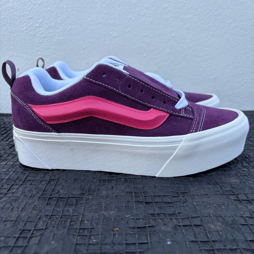 Vans Knu Stack Chunky Platform Sneakers Lollipop Purple Womens Size 10 Men’s 8.5